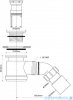 McAlpine Syfon brodzikowy 50'' pokrywa kolorze chrom HC26SCPB
